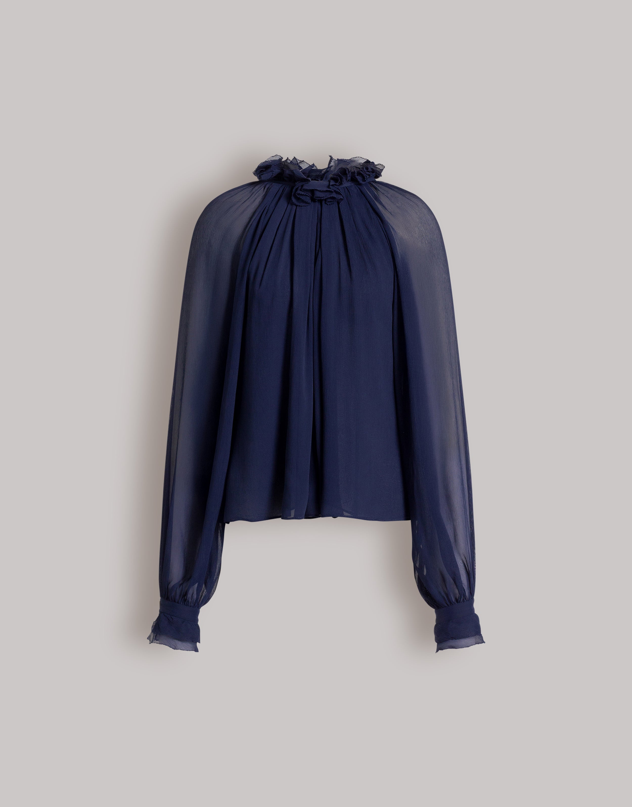 Silk creponne blouse