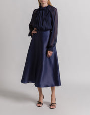 Silk creponne blouse