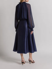 Silk creponne blouse