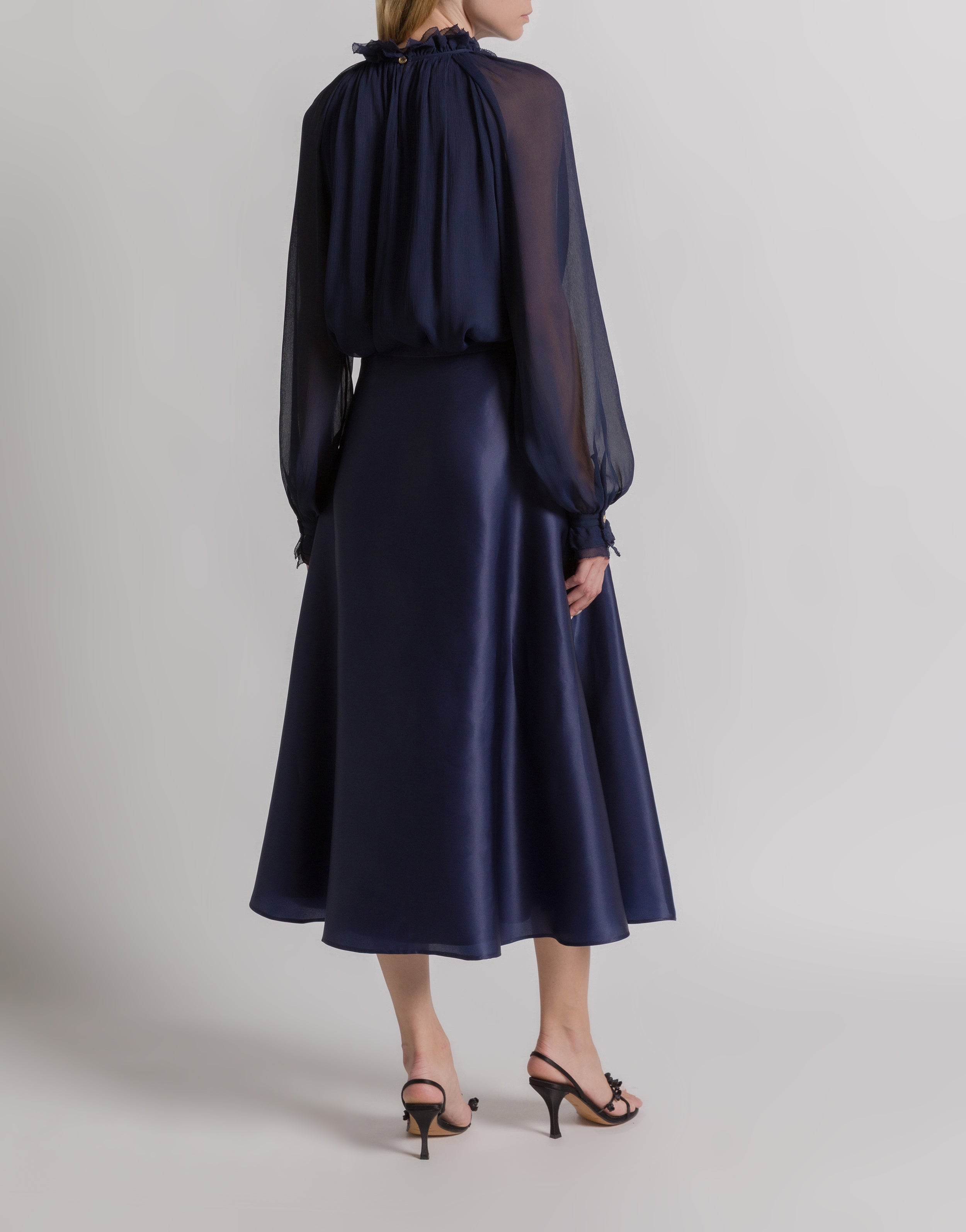 Silk creponne blouse