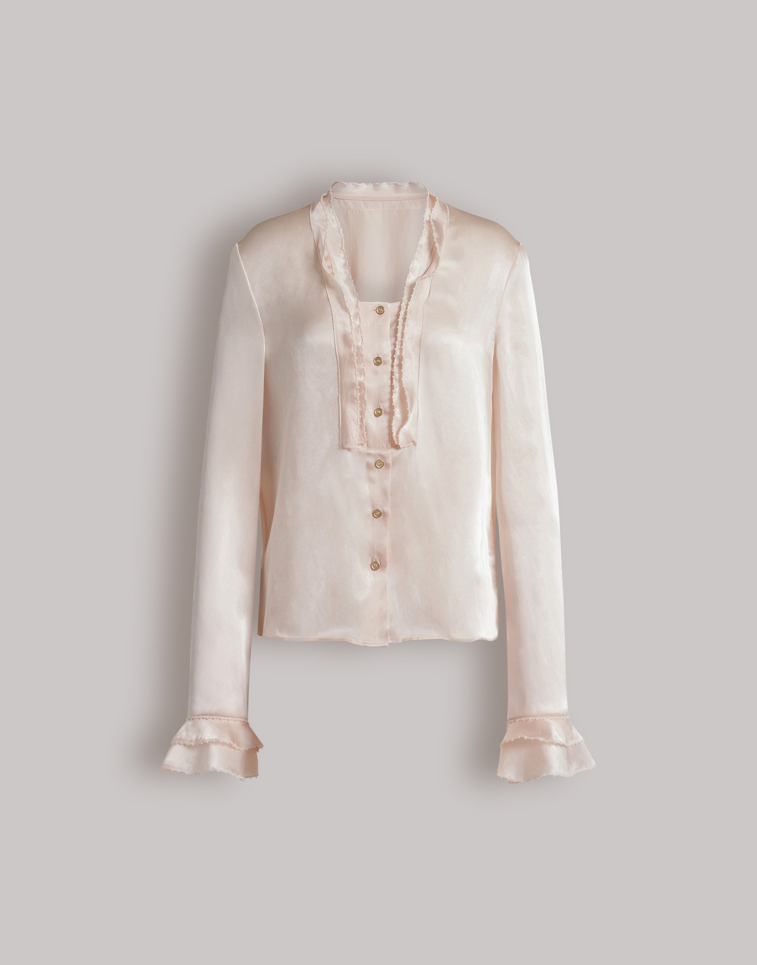 Silk and satin blouse