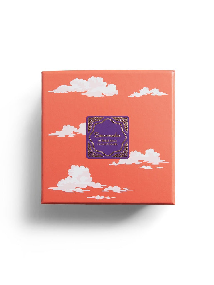 Candle in bown jar 400gr samuda al balad spice