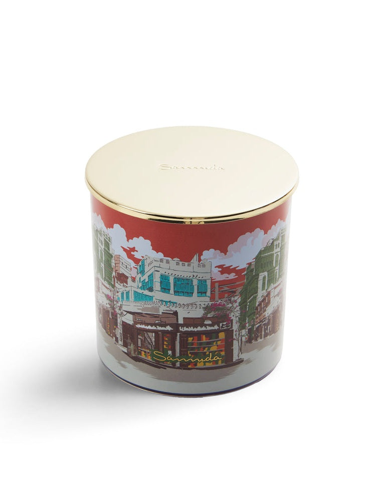 Candle in bown jar 400gr samuda al balad spice