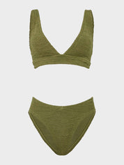 Angel bikini - metallic moss