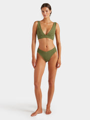 Angel bikini - metallic moss