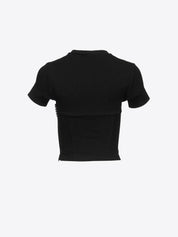 Crystal bustier cup t-shirt