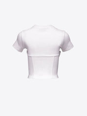 Crystal bustier cup t-shirt