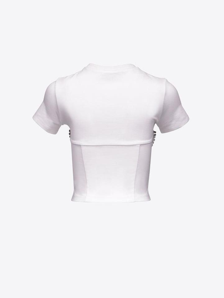Crystal bustier cup t-shirt