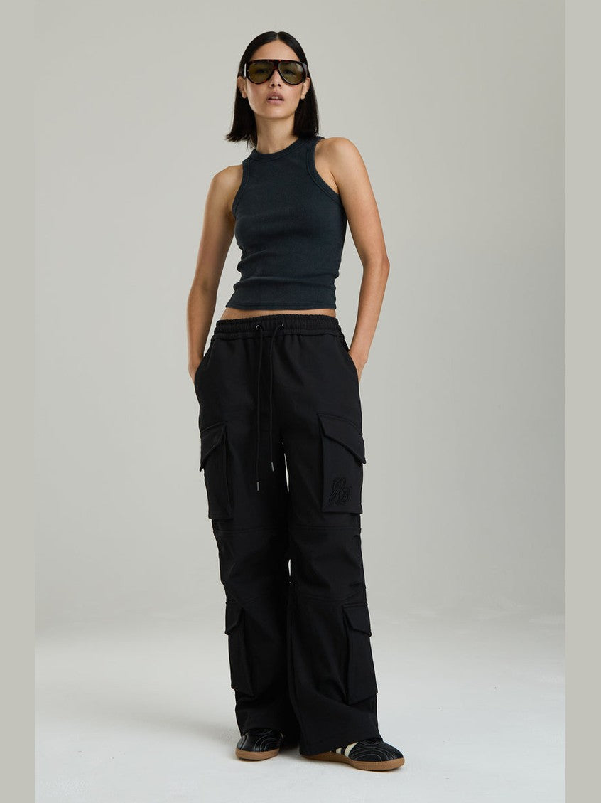 Graphite utility cargo pants