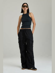 Graphite utility cargo pants