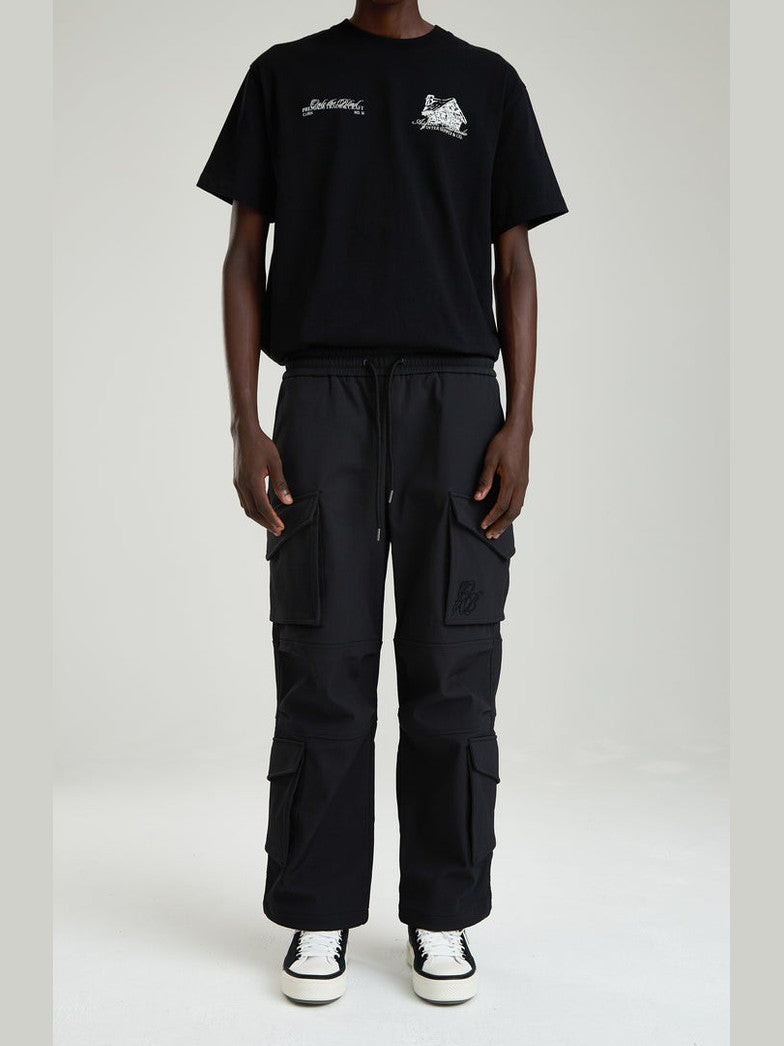 Graphite utility cargo pants
