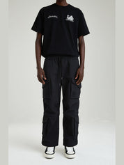 Graphite utility cargo pants