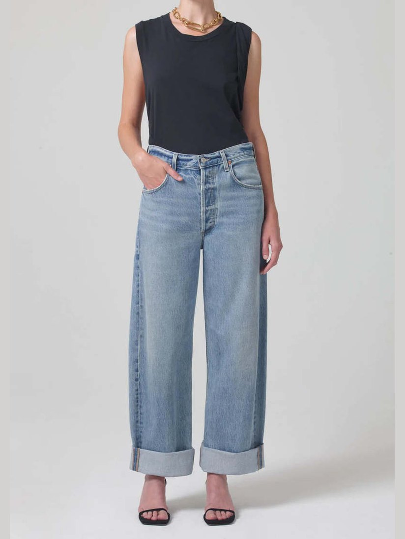 Ayla baggy cuffed crop
