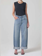 Ayla baggy cuffed crop