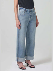 Ayla baggy cuffed crop