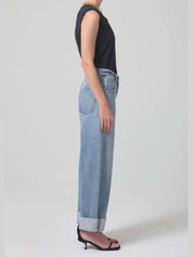 Ayla baggy cuffed crop
