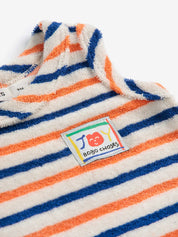 SMILING STRIPED TERRY CLOTH TANK TOP