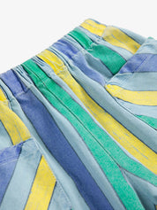 MULTICOLOR STRIPES DENIM PANTS