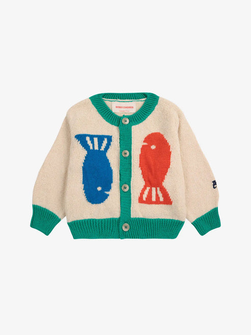 LUCKY FISH CARDIGAN