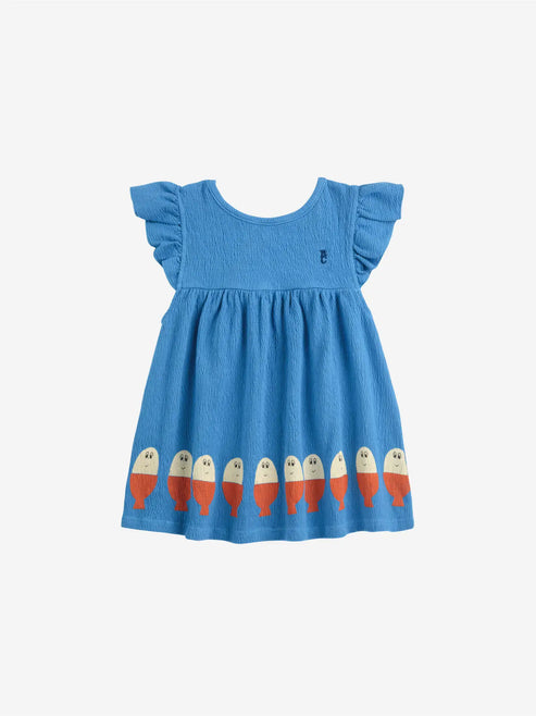 MORNING EGG RUFFLE DRESS