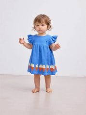 MORNING EGG RUFFLE DRESS