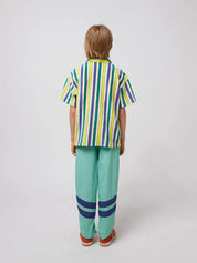 MULTICOLOR STRIPES TERRY CLOTH SHIRT