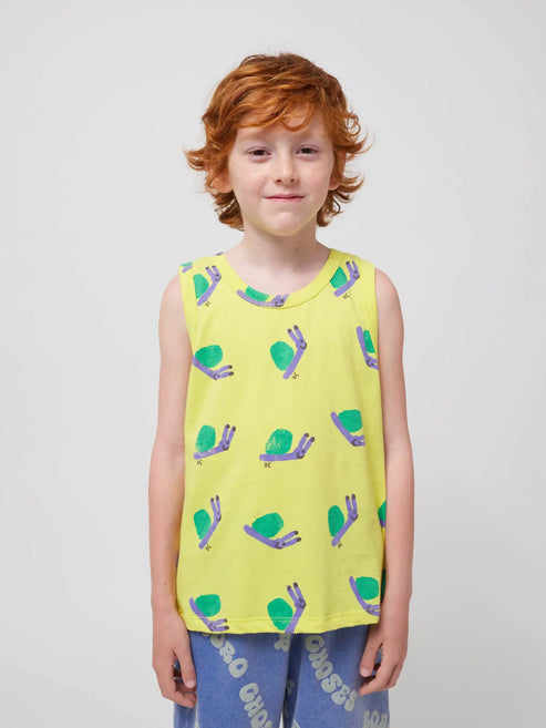 FUNNY SNAIL ALL OVER TANK TOP