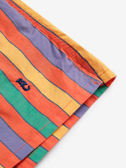 MULTICOLOR STRIPES WOVEN SHORTS