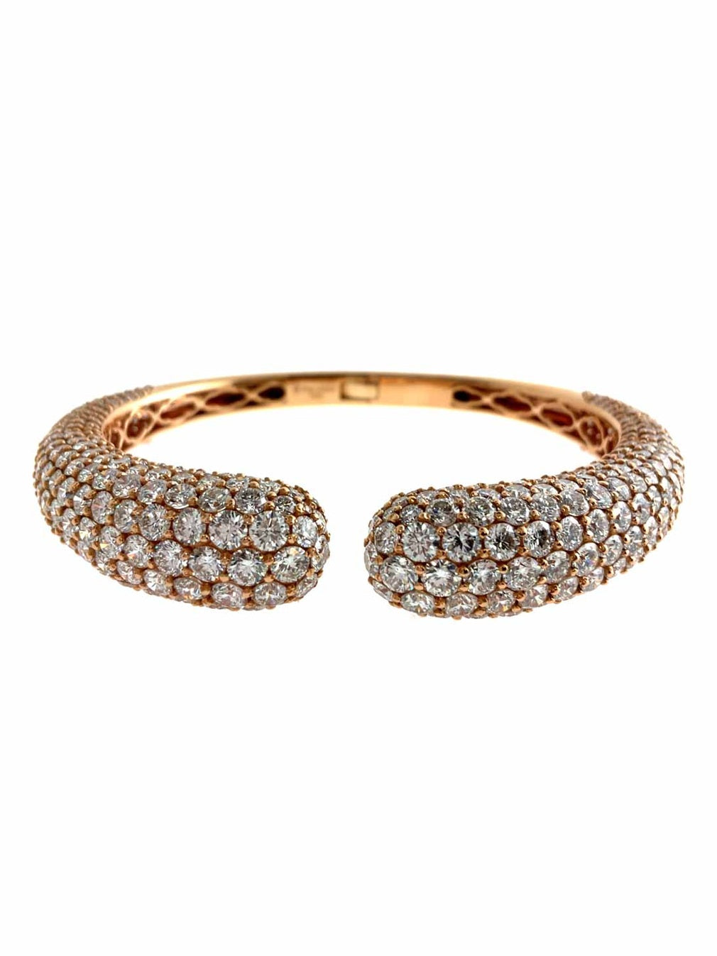 Dome rd dia 18.26/p18k bangle bracelet