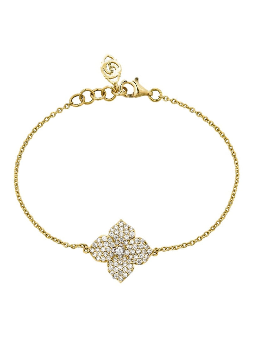 Fiore rd dia 0.72/y-w18k sm flower bracelet