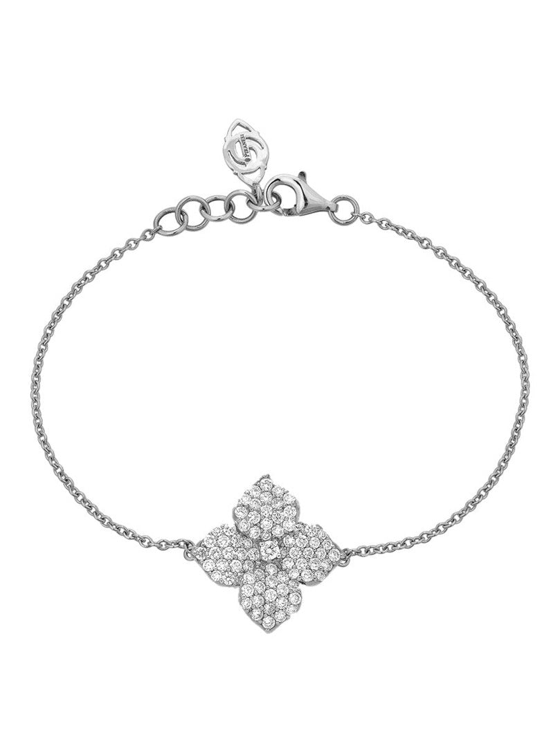 Fiore rd dia 0.72/w18k sm flower bracelet
