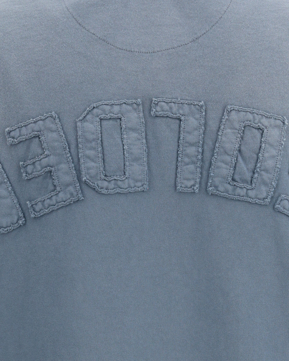 Relaxed fit t-shirt faded cotton jersey logo patch