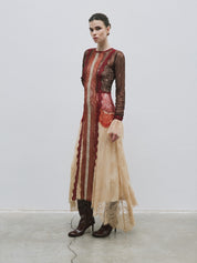 Long lace-detail dress