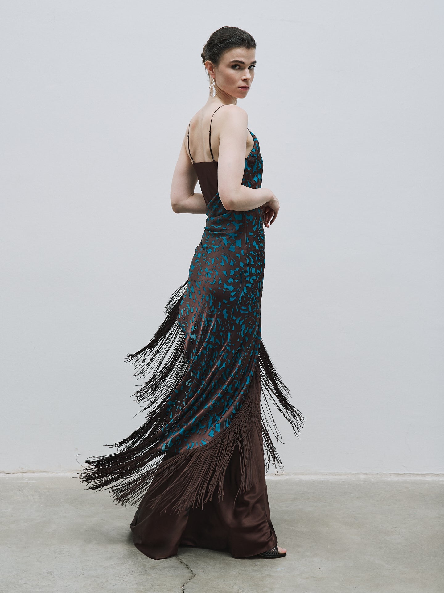 Fringed strappy dress