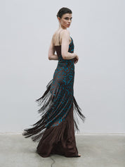 Fringed strappy dress