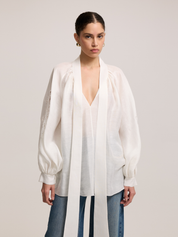 SLEEVE DETAILED BLOUSE