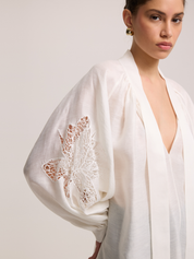 SLEEVE DETAILED BLOUSE