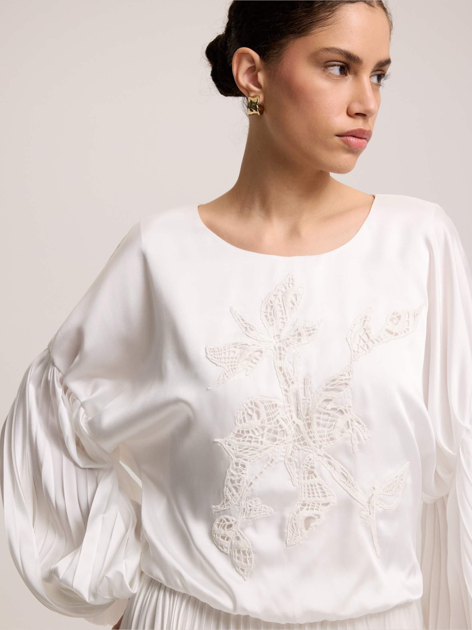 Pleated skirted dress