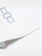 Bold bicolor embroidery - terry towels set (2 pieces) - terry towels set