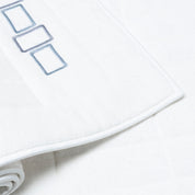 BOLD BICOLOR EMBROIDERY - TERRY TOWELS SET (2 PIECES) - TERRY TOWELS SET