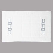 BOLD BICOLOR EMBROIDERY - TERRY TOWELS SET (2 PIECES) - TERRY TOWELS SET