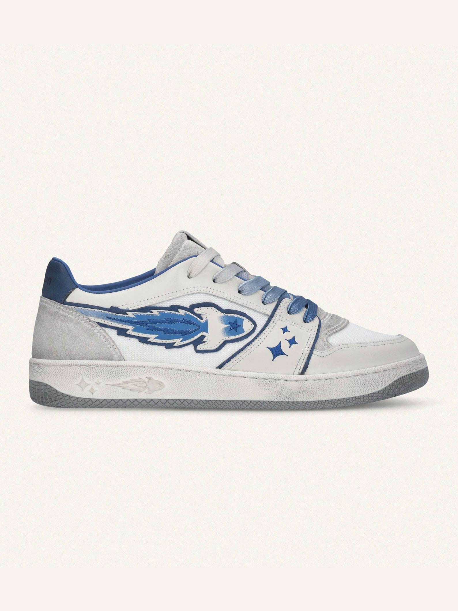 Egg rocket m low sneaker calf leather fabric