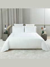 Bold bicolor embroidery - bedset 2 pillow cases 20x28 - bedset 2 pillow