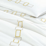 BOLD BICOLOR EMBROIDERY - DUVET SET 2/20X28 106X126 - DUVET SET 2/20X