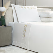 BOLD BICOLOR EMBROIDERY - BEDSET 2 PILLOW CASES 20X28 - BEDSET 2 PILLOW