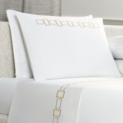 BOLD BICOLOR EMBROIDERY - BEDSET 2 PILLOW CASES 20X28 - BEDSET 2 PILLOW
