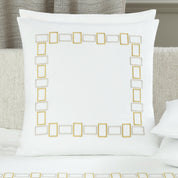 BOLD BICOLOR EMBROIDERY - BEDSET 2 PILLOW CASES 20X28 - BEDSET 2 PILLOW