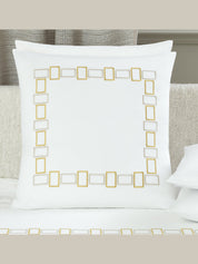 Bold bicolor embroidery - bedset 2 pillow cases 20x28 - bedset 2 pillow