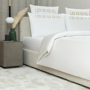 BOLD BICOLOR EMBROIDERY - BEDSET 2 PILLOW CASES 20X28 - BEDSET 2 PILLOW