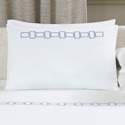 BOLD BICOLOR EMBROIDERY - BEDSET 2 PILLOW CASES 20X28 - BEDSET 2 PILLOW